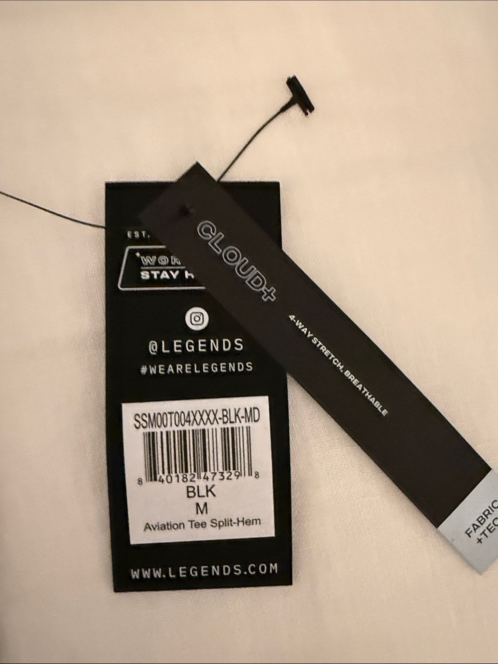 Legends Men’s Black Short Sleeve Crewneck Tee - Picture 2 of 3